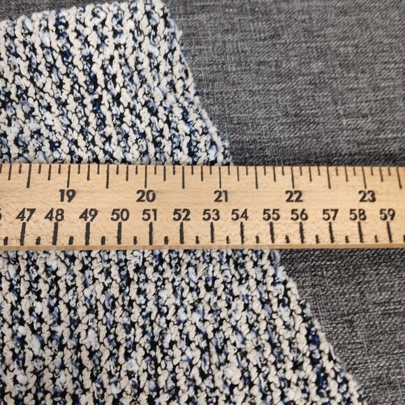 ​Club Monaco Tweed & Lamb Leather Blazer Womens Size XSmall Luxury Asymetric - Picture 10 of 10